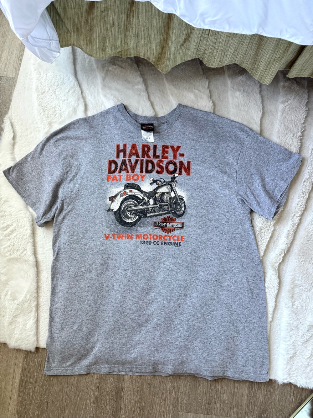 Harley-Davidson Fat Boy V-Twin Motorcycle T-Shirt